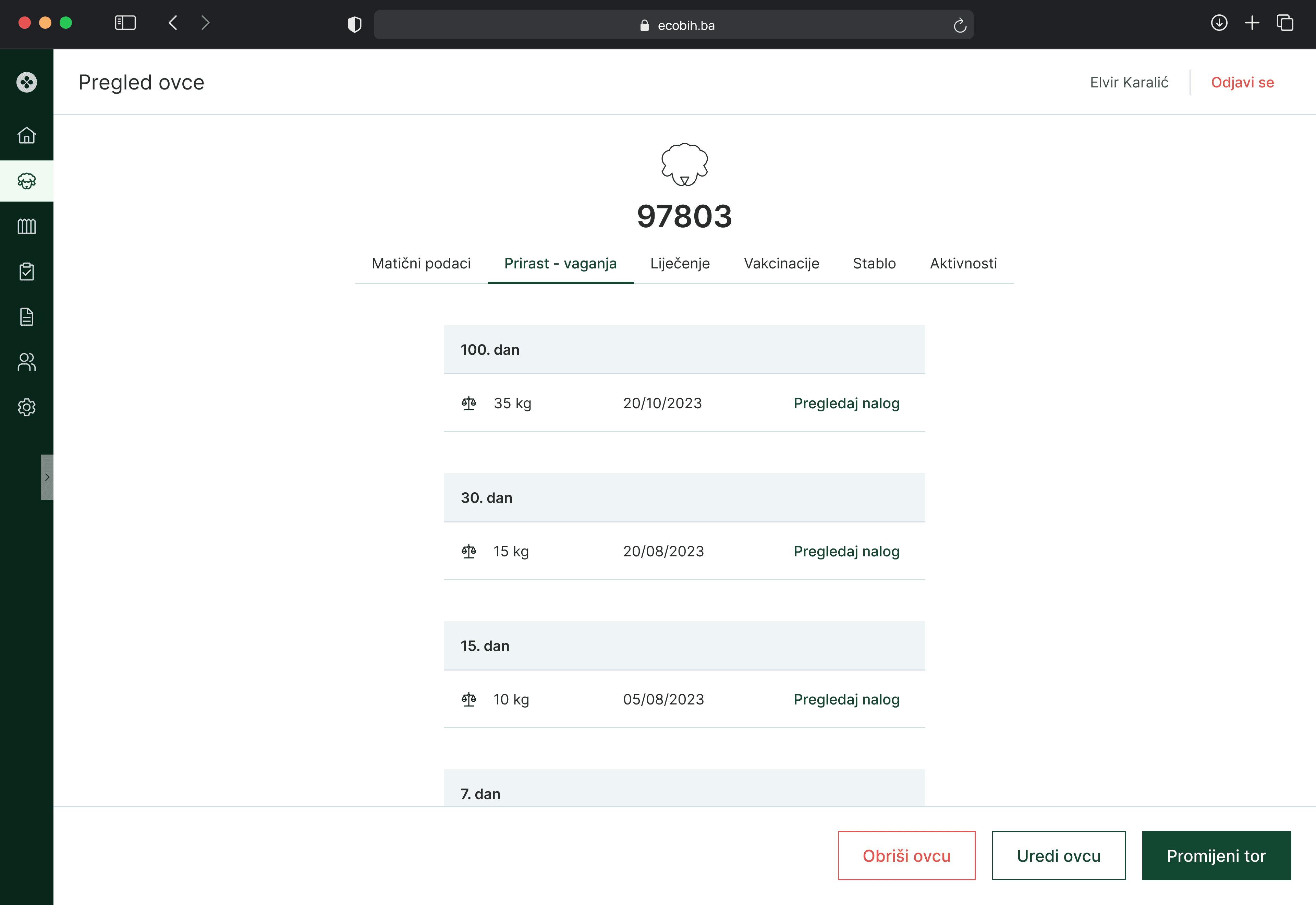 Enhanced Weight Monitoring